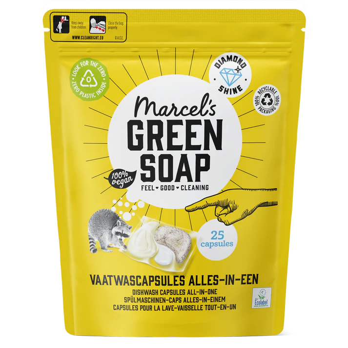 Indaplovių kapsulės ALL-IN-ONE, 25 vnt. MARCEL'S GREEN SOAP