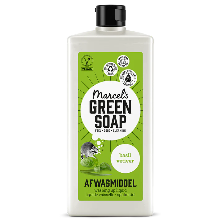 Indų ploviklis, bazilikų ir vetiverijų kvapo MARCEL'S GREEN SOAP