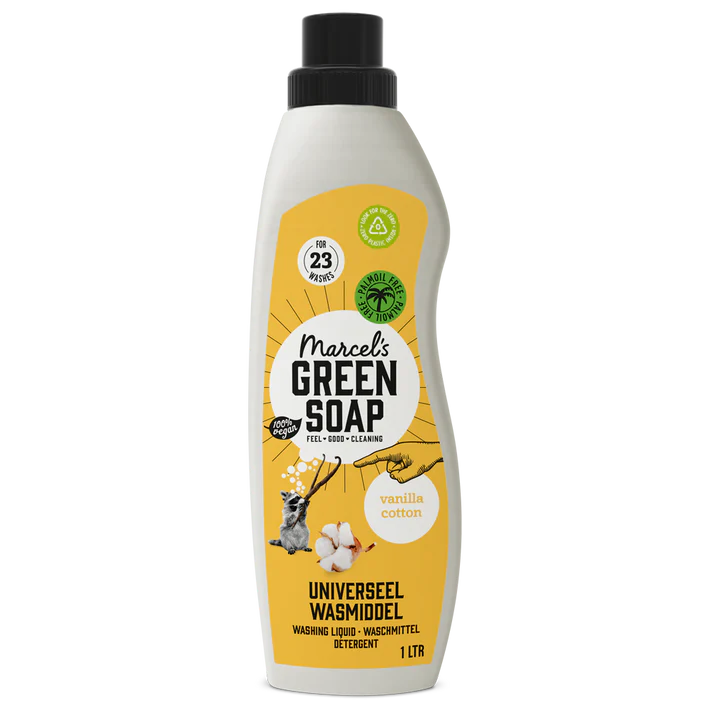 Universalus skalbiklis vanilės ir medvilnės kvapo MARCEL'S GREEN SOAP