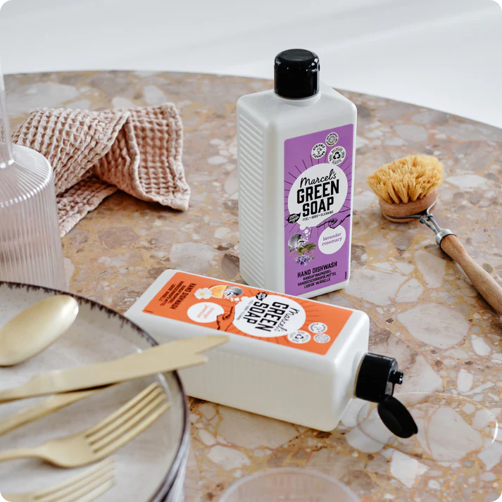 Indų ploviklis levandų ir rozmarinų kvapo MARCEL'S GREEN SOAP