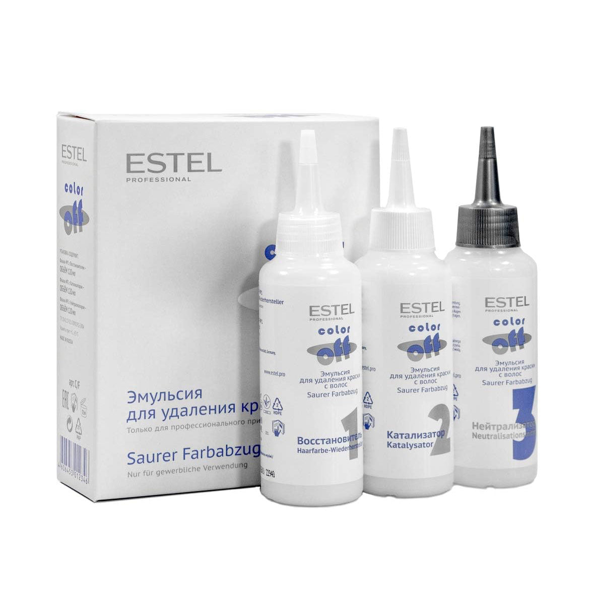 Estel Color Off – plaukų dažų spalvos išėmėjas 3*120 ml