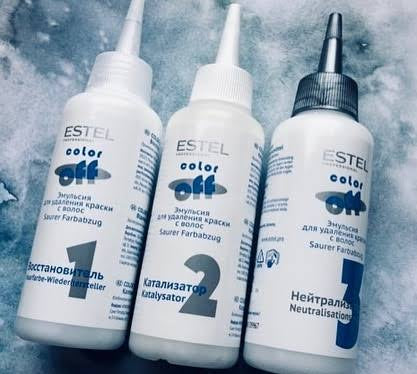 Estel Color Off – plaukų dažų spalvos išėmėjas 3*120 ml