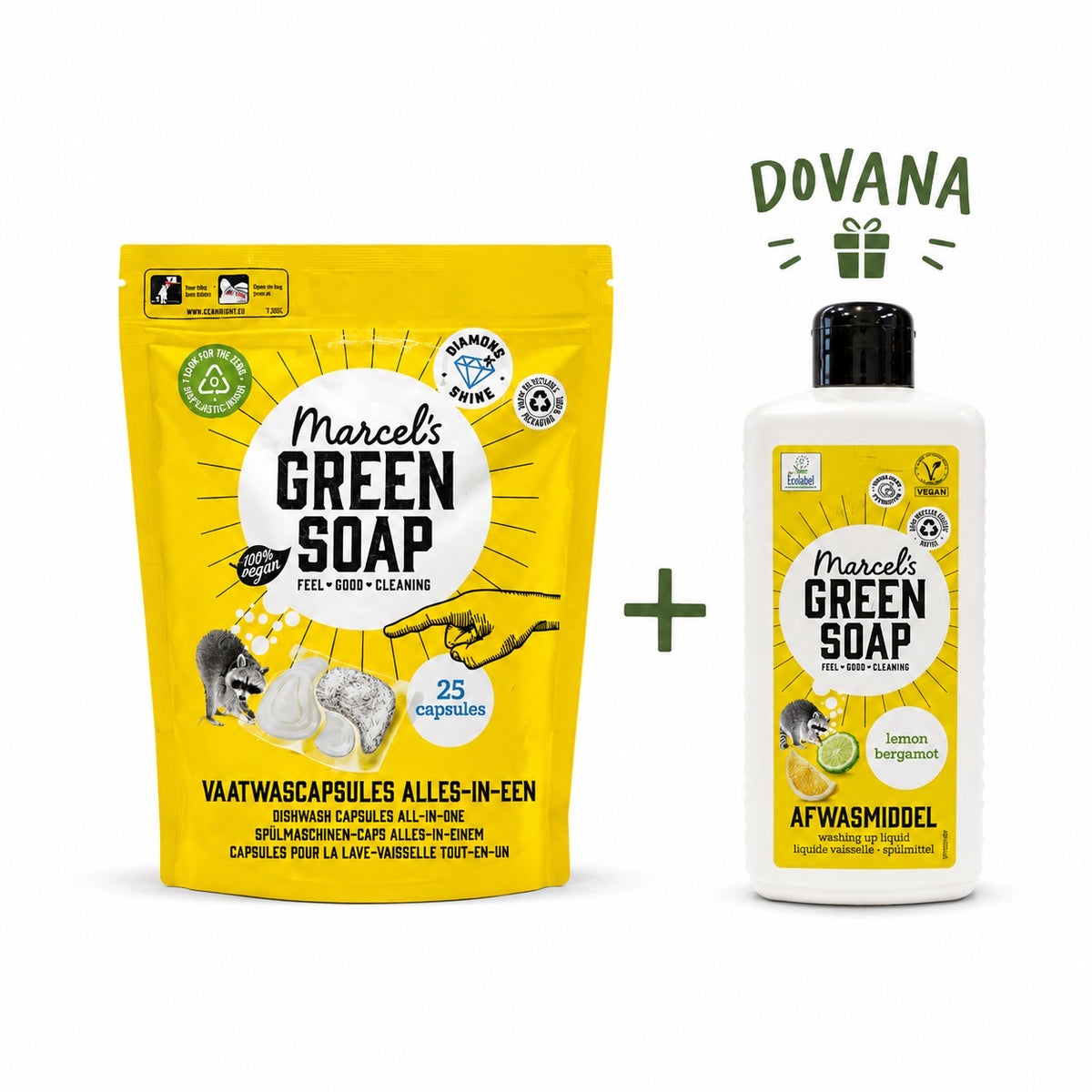 Dishwasher capsules ALL-IN-ONE, 25 pcs. MARCEL'S GREEN SOAP