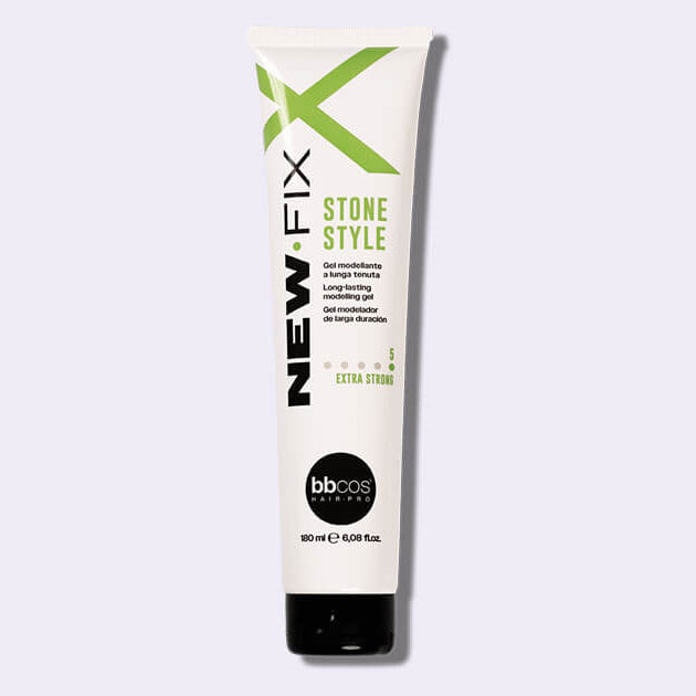 BBCOS New Fix Stone Style Gel 180 ml – stiprios fiksacijos plaukų gelis