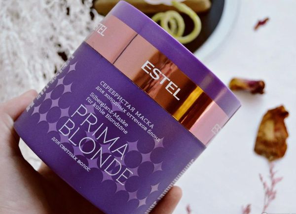 Estel Prima Blonde Sidabrinė kaukė šaltiems blondinių atspalviams 300ml