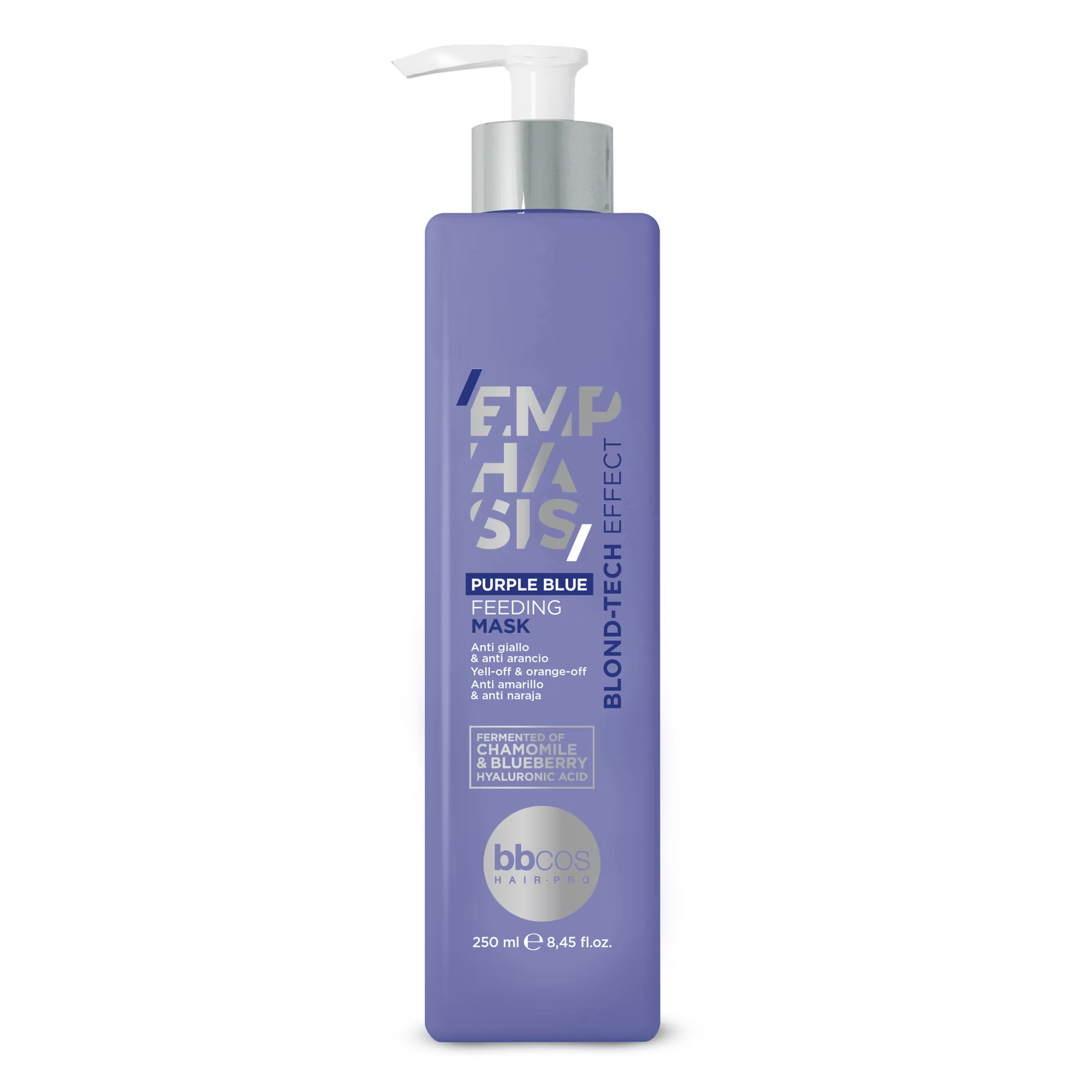 BBCOS EMPHASIS BLOND-T PURPLE BLUE sidabrinė kaukė 250 ml