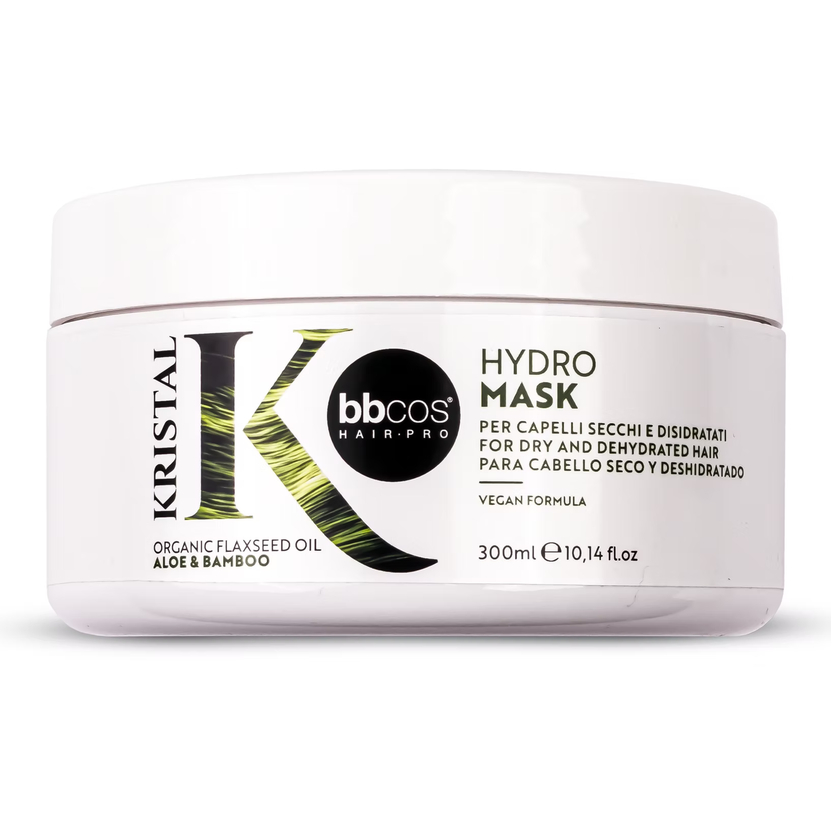 BBCOS HYDRO kaukė sausiems, garbanotiems ir dehidratuotiems plaukams 300 ml