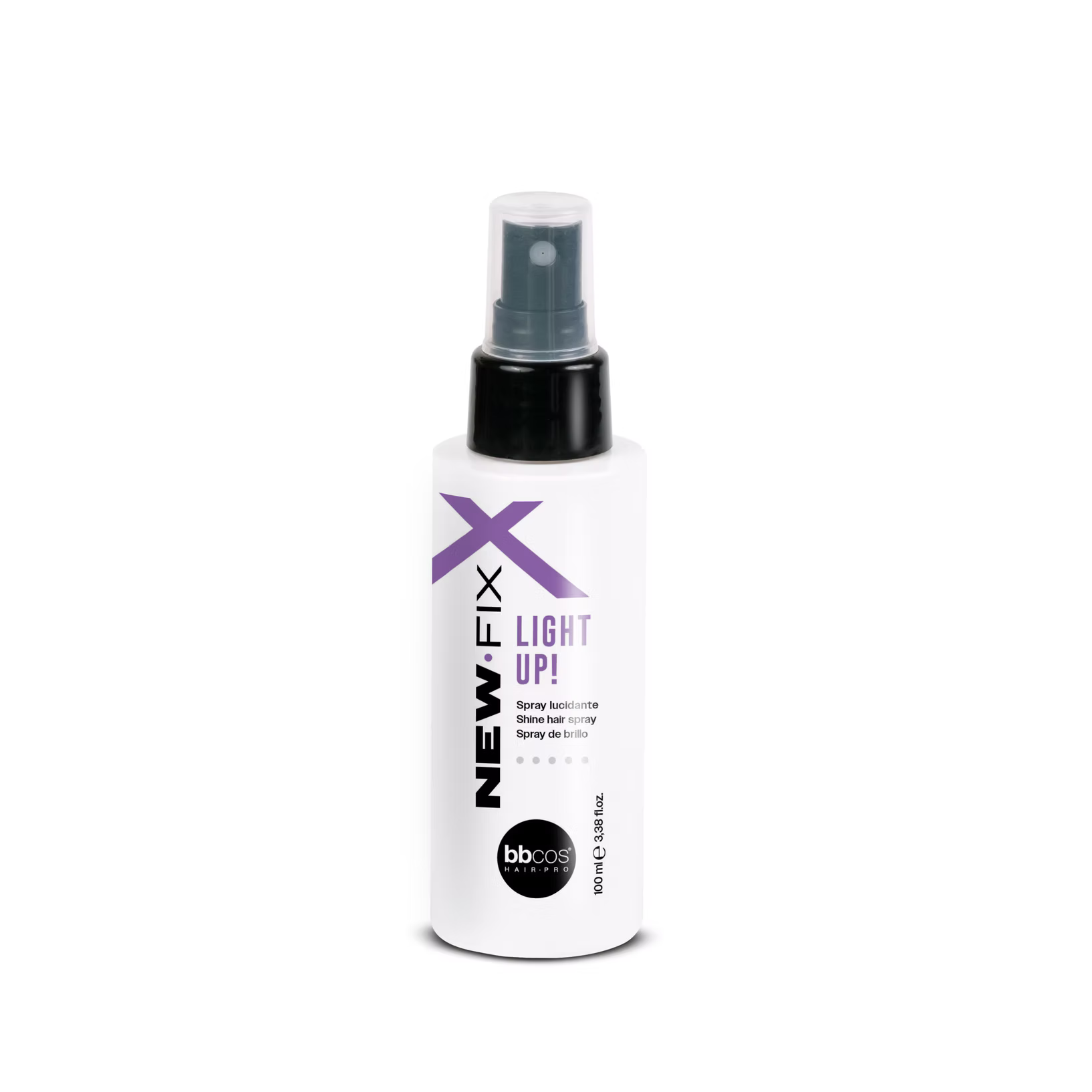 BBCOS New.fix Light Up! žvilgesį suteikiantis plaukų lakas 100ml