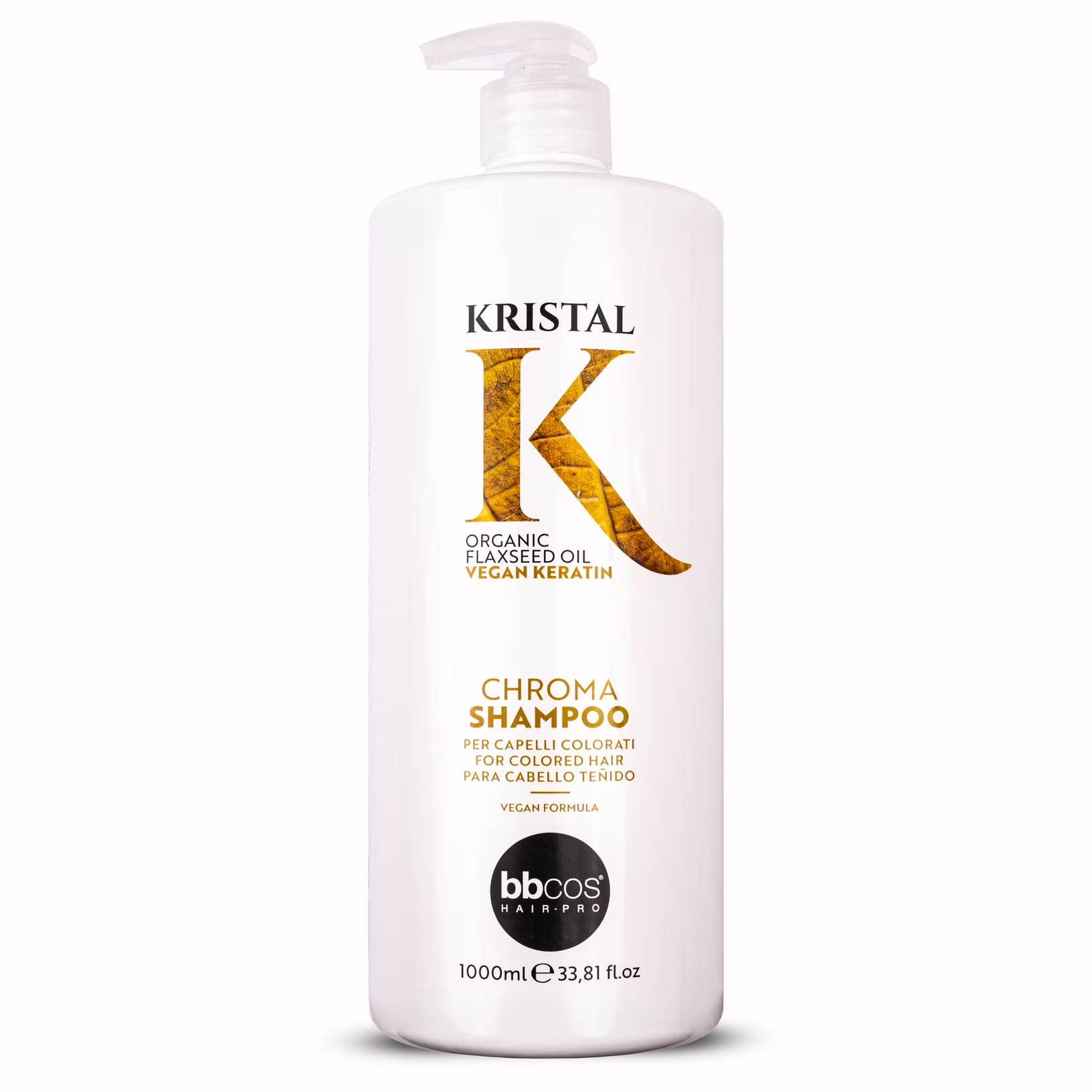 BBCOS CHROMA šampūnas dažytiems ir balintiems plaukams su keratinu 1000 ml