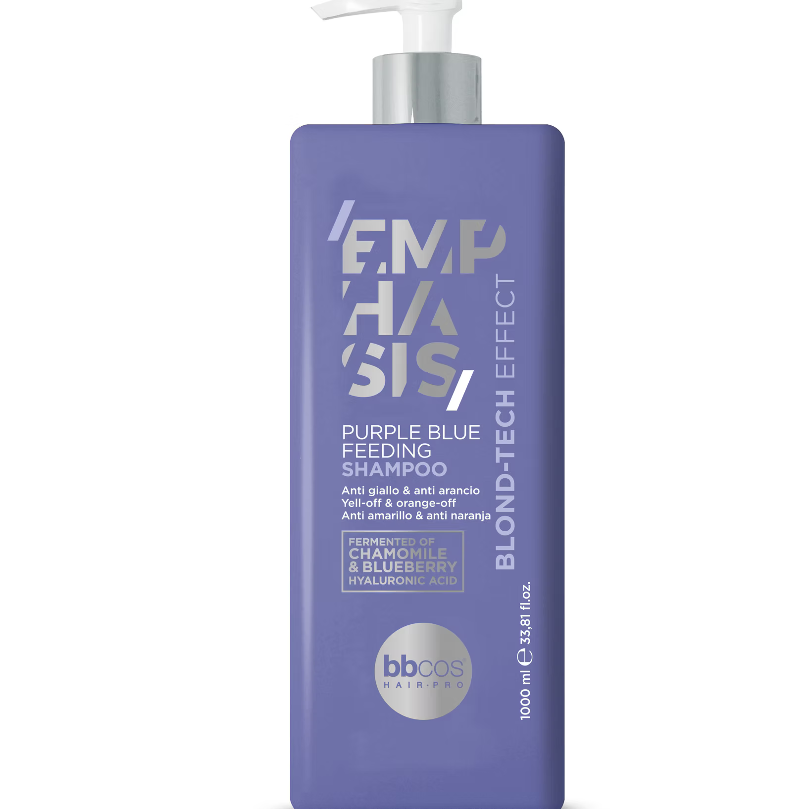 BBCOS EMPHASIS BLOND-TECH FEED. Sidabrinis maitinamasis šampūnas 1000ml